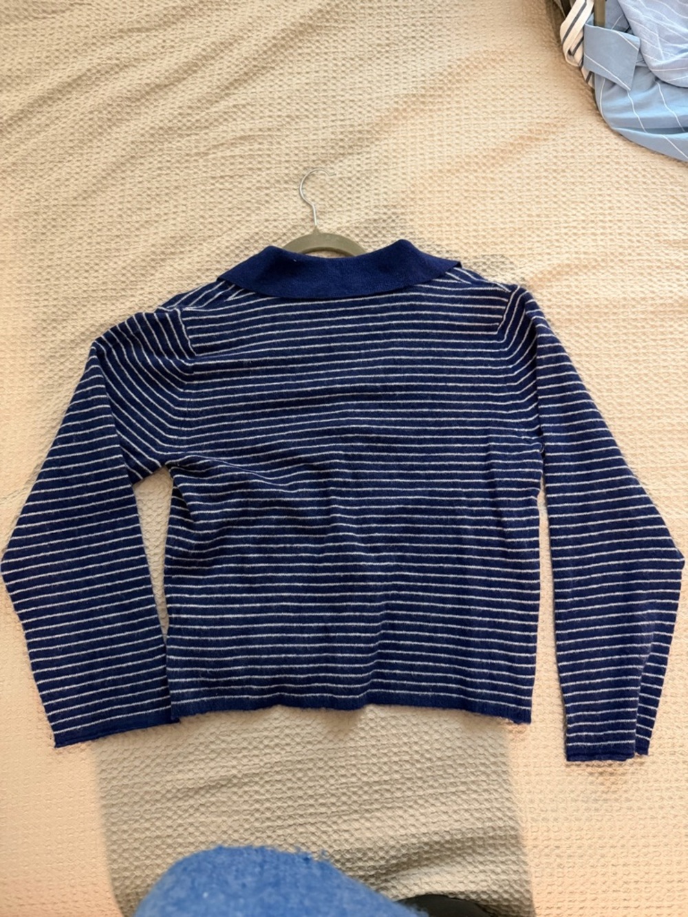 Striped Collared Sweater - Picture 3 of 3